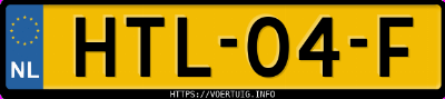Kenteken afbeelding van HTL04F, zwarte Opel Astra Gtc