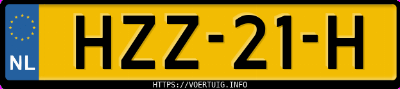Kenteken afbeelding van HZZ21H, zwarte Opel Corsa F F12xel