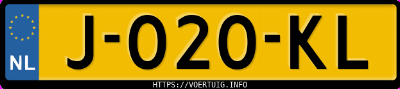 Kenteken afbeelding van J020KL, zwarte Opel Corsa Corsa-E