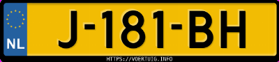 Kenteken afbeelding van J181BH, zwarte Opel Corsa F F12xel