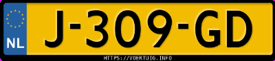 Kenteken afbeelding van J309GD, grijze Opel CORSA-E Corsa E B14xel