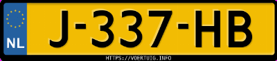 Kenteken afbeelding van J337HB, grijze Opel AMPERA-E