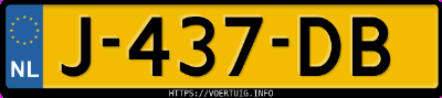 Kenteken afbeelding van J437DB, blauwe Opel Mokka Mokka-X D14net