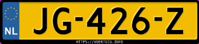 Kenteken afbeelding van JG426Z, blauwe Opel Mokka Mokka-X D14net