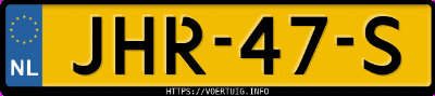 Kenteken afbeelding van JHR47S, blauwe Opel Corsa F F12xel
