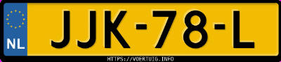 Kenteken afbeelding van JJK78L, grijze Opel Astra Sports Tourer L 1.2