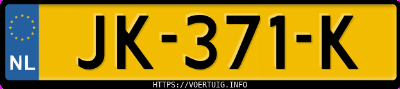 Kenteken afbeelding van JK371K, witte Opel Astra Sports Tourer+ K 14xft Tourer