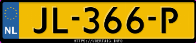 Kenteken afbeelding van JL366P, grijze Opel ASTRA+