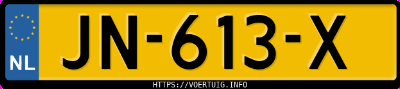Kenteken afbeelding van JN613X, zwarte Opel Astra Sports Tourer K 14xft