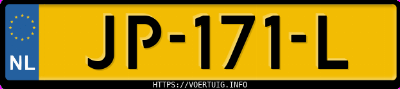 Kenteken afbeelding van JP171L, grijze Opel Astra