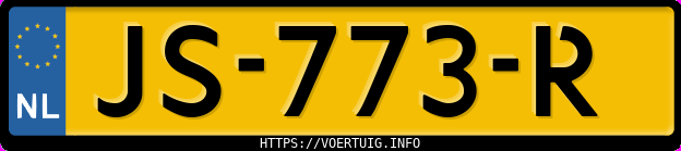 Kenteken afbeelding van JS773R, grijze Opel Zafira A