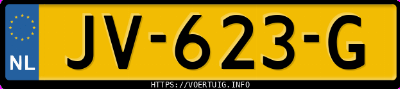 Kenteken afbeelding van JV623G, grijze Opel CORSA-E