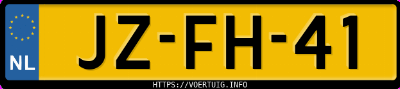 Kenteken afbeelding van JZFH41, groene Opel Calibra C2.0ne E2