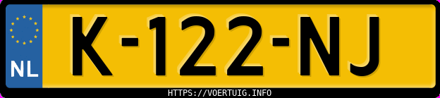 Kenteken afbeelding van K122NJ, grijze Opel Grandland X