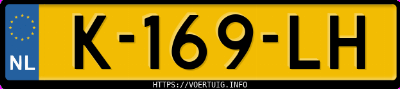 Kenteken afbeelding van K169LH, grijze Opel Corsa F F12xel