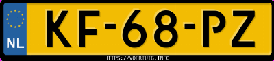 Kenteken afbeelding van KF68PZ, witte Opel Kadett 1.8 Gt/e