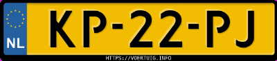 Kenteken afbeelding van KP22PJ, witte Opel Manta 200