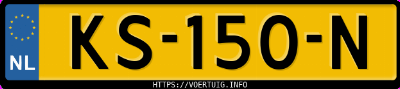 Kenteken afbeelding van KS150N, grijze Opel Adam