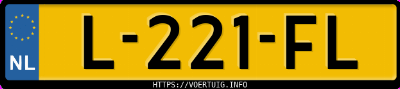 Kenteken afbeelding van L221FL, zwarte Opel Grandland X Hybrid