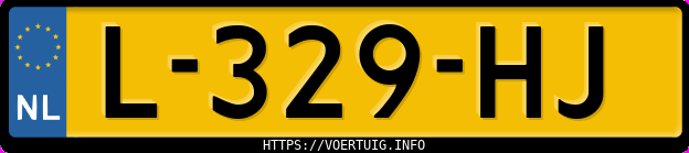 Kenteken afbeelding van L329HJ, zwarte Opel Astra K 12shl