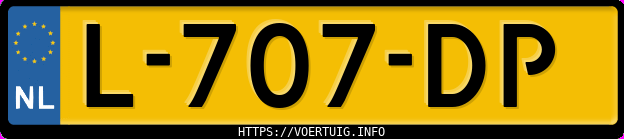 Kenteken afbeelding van L707DP, grijze Opel Corsa