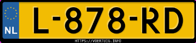 Kenteken afbeelding van L878RD, blauwe Opel Zafira