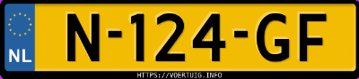Kenteken afbeelding van N124GF, witte Opel Grandland X 12xht