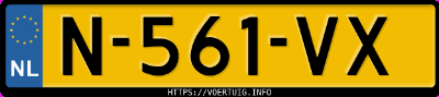 Kenteken afbeelding van N561VX, zwarte Opel Astra Sports Tourer K 12shl