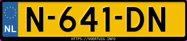 Kenteken afbeelding van N641DN, grijze Opel Corsa F F12xel