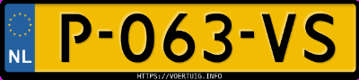 Kenteken afbeelding van P063VS, zwarte Opel Corsa F F12xel