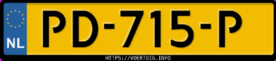Kenteken afbeelding van PD715P, grijze Opel Astra Station Wagon