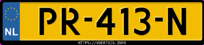 Kenteken afbeelding van PR413N, blauwe Opel Insignia Sports Tourer B 15xht