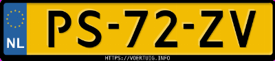 Kenteken afbeelding van PS72ZV, rode Opel Kadett Hatchback 1.6 Sh Gt