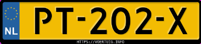 Kenteken afbeelding van PT202X, grijze Opel Astra Sports Tourer+ K 10xfl Tourer