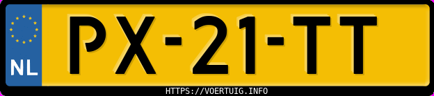 Kenteken afbeelding van PX21TT, blauwe Opel Ascona 16s