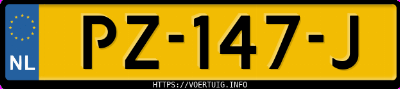 Kenteken afbeelding van PZ147J, witte Opel Astra Sports Tourer K 10xfl
