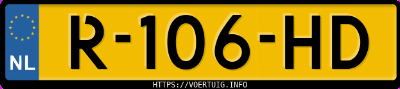 Kenteken afbeelding van R106HD, grijze Opel Corsa Corsa-E