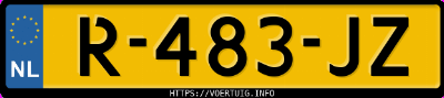 Kenteken afbeelding van R483JZ, grijze Opel Mokka Mokka-E
