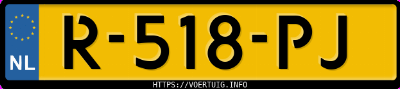 Kenteken afbeelding van R518PJ, grijze Opel Corsa F F12xel