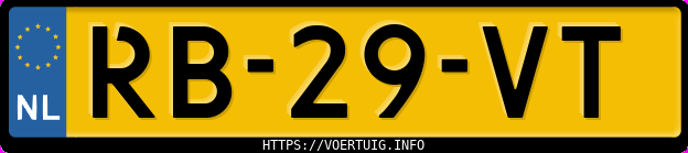 Kenteken afbeelding van RB29VT, grijze Opel Rekord 20s