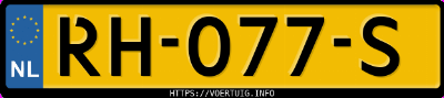 Kenteken afbeelding van RH077S, blauwe Opel Corsa