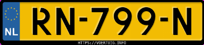 Kenteken afbeelding van RN799N, blauwe Opel CORSA-E