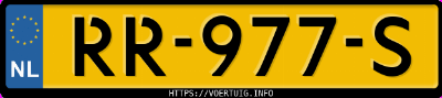 Kenteken afbeelding van RR977S, witte Opel Grandland X 12xht