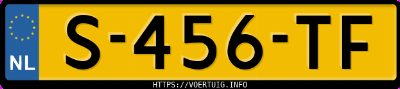Kenteken afbeelding van S456TF, grijze Opel Corsa F F12xel