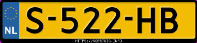 Kenteken afbeelding van S522HB, bruine Opel Astra Sports Tourer+