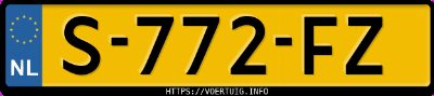 Kenteken afbeelding van S772FZ, zwarte Opel Mokka Mokka-E
