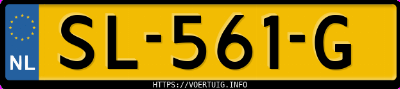 Kenteken afbeelding van SL561G, zwarte Opel Insignia Grand Sport B 15xht