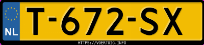 Kenteken afbeelding van T672SX, grijze Opel Astra Sports Tourer