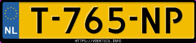 Kenteken afbeelding van T765NP, zwarte Opel Astra Sports Tourer L 1.2