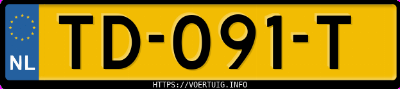 Kenteken afbeelding van TD091T, zwarte Opel Astra Sports Tourer K 16dtu